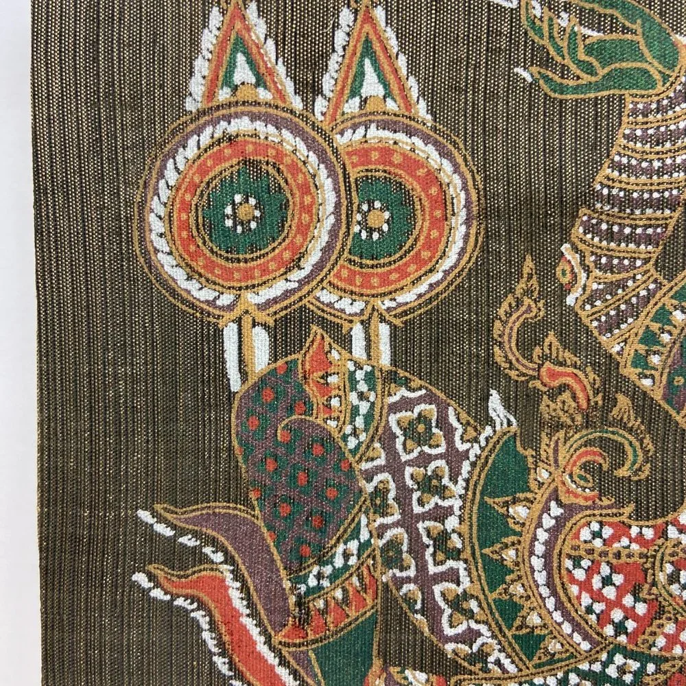 Vintage Thai Mythology Fabric Wall Art